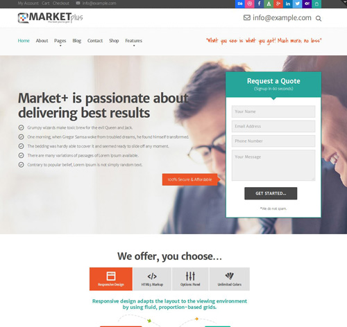 Marketplus Marketing Responsive WordPress Theme