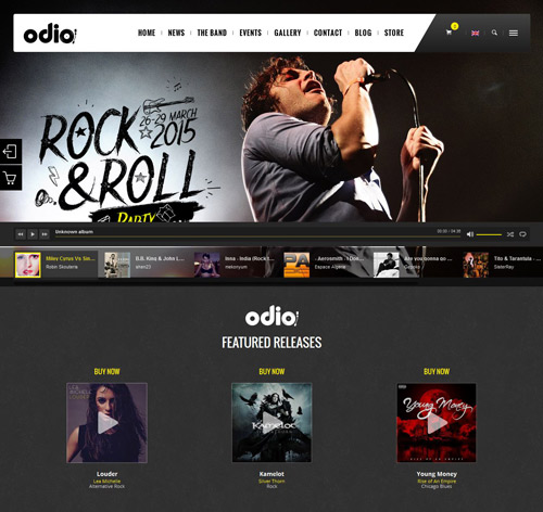 Odio - Music WP Theme For Bands, Clubs, and Musicians