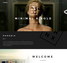 Phoenix - Minimal Portfolio Joomla Template