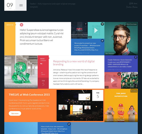 Twelve — Original & Creative WordPress Theme