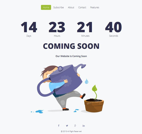 UkieBoy - Responsive Animated Coming Soon Template