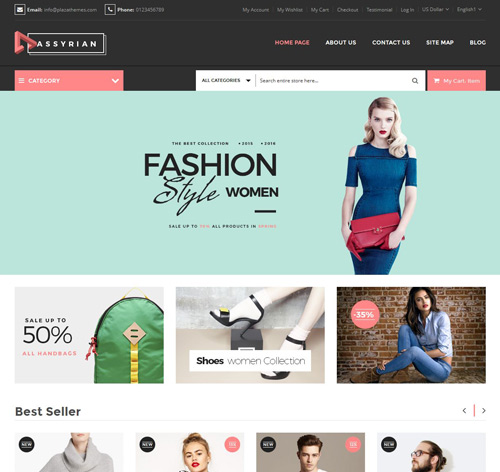 Assyrian - Responsive Fashion Magento Theme