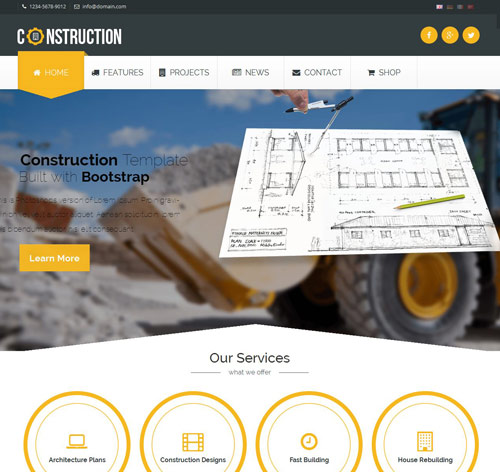 Construction - Building and Architecture WP Theme