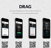 Drag | Mobile & Tablet Responsive Template