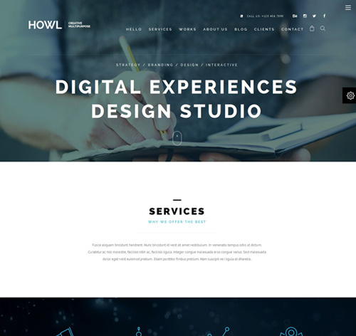 Howl - Creative Multi-Purpose WordPress Theme