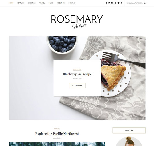 Rosemary - A Responsive WordPress Blog Theme