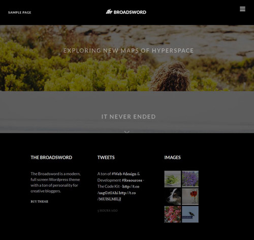 Broadsword - Responsive WordPress Theme for Blogging