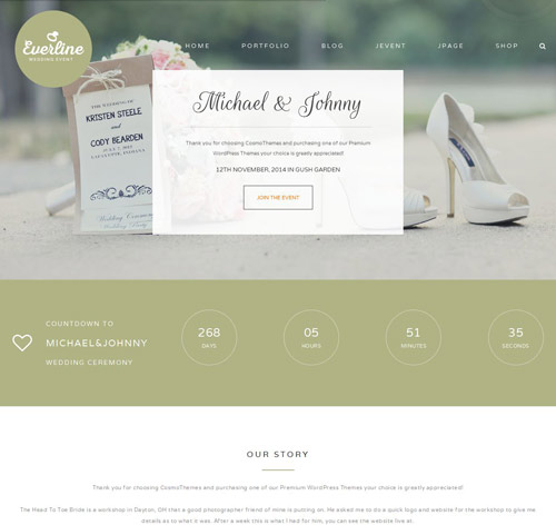 Everline - Wedding WordPress Theme