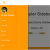 Simpler Sidebar : A simple jQuery sidebar