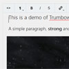 Trumbowyg : jQuery plugin for WYSIWYG HTML editor
