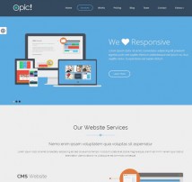 Opic - Flat One Page WordPress Theme