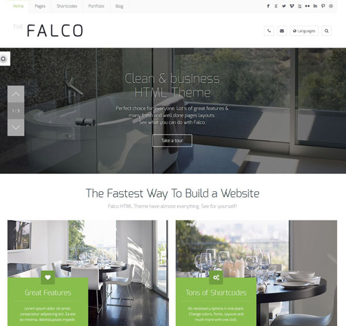 Falco - Responsive Multi-Purpose HTML Template