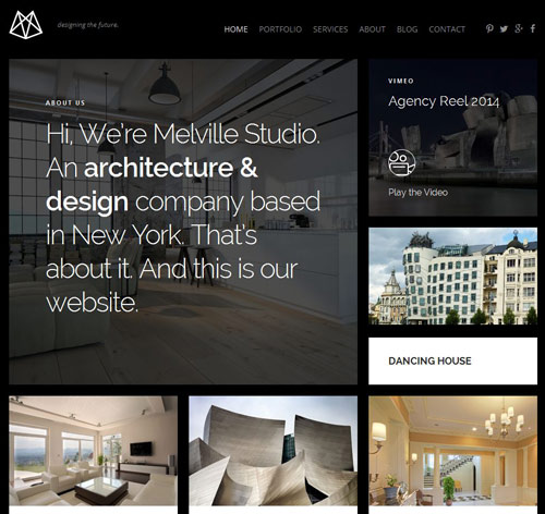 Melville – Architect Builder Designer WordPress