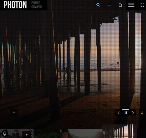 Photon | Fullscreen Photography Wordpress Theme