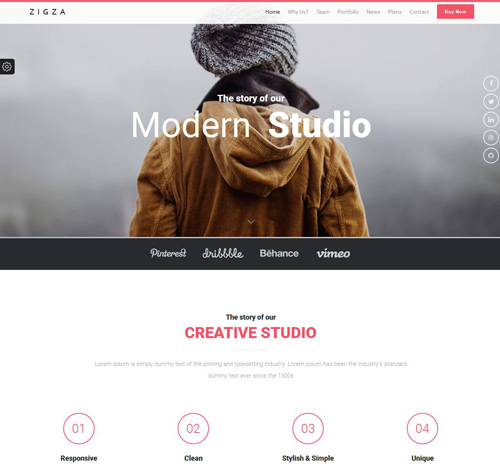 Zigza - Multipurpose Page Template