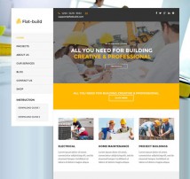 Flatbuild - Construction Business Wordpress Theme