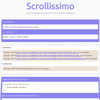 Scrollissimo : JavaScript Smooth scroll Animations