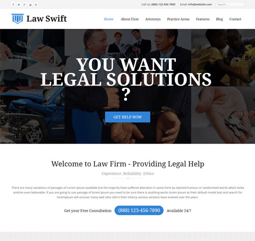 Law Swift - Lawyer & Notary Joomla Template