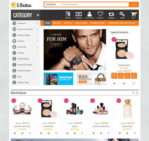Lilama - Mega Shop Responsive Prestashop Theme