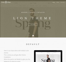 LION Theme with Blog, Revolution and Editor