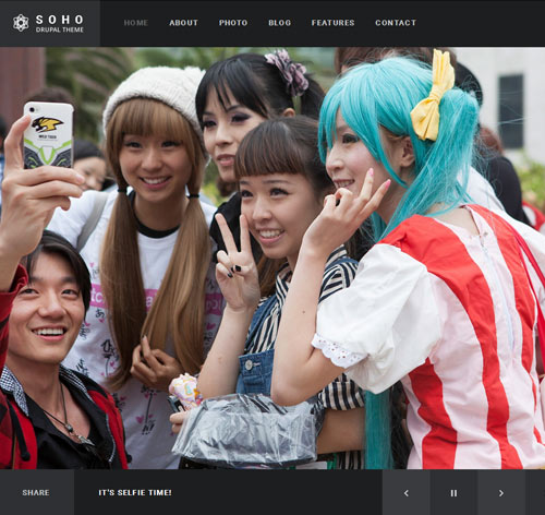 SOHO - Fullscreen Photo & Video Drupal Theme