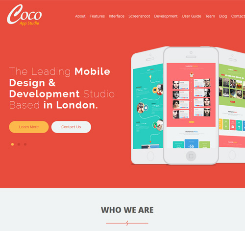 Coco - The One Page Multi-Purpose HTML Template