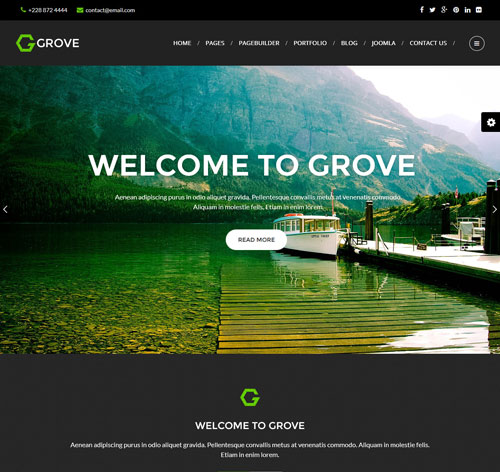 Grove - Responsive Multi-Purpose Joomla Theme