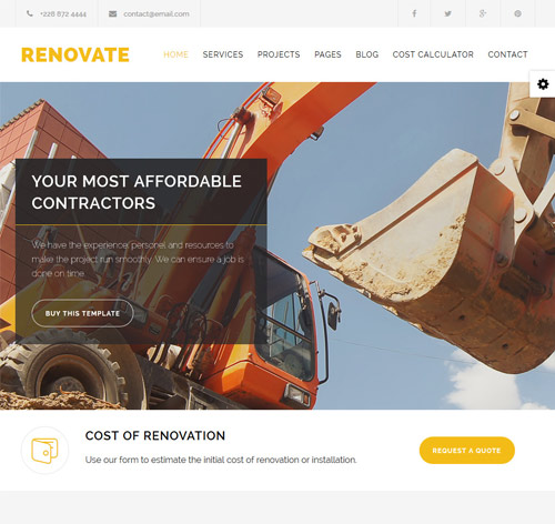 Renovate | Construction Renovation Joomla Template