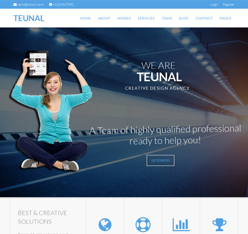 Teunal - Responsive Joomla template