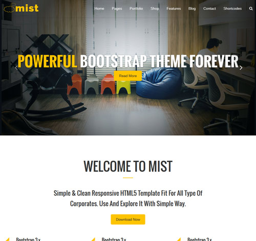 Mist - Multi-Purpose Responsive Joomla Template