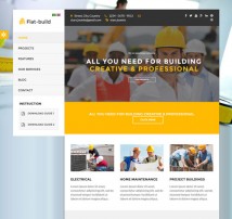 Flatbuild - Construction Joomla Template