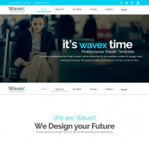 WaveX - One Page Parallax