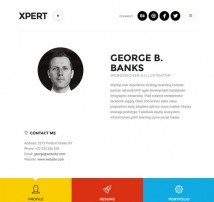 Xpert - Responsive CV Resume WordPress Theme