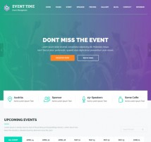 Event Time - Conference & Event HTML Template
