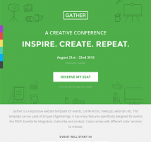 Gather - Event & Conference WP Landing Page Theme