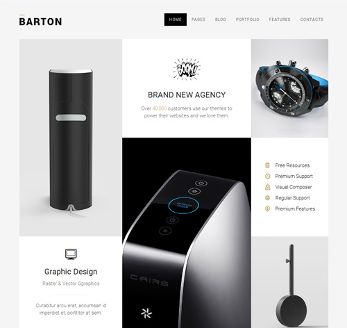 BARTON - Smart Portfolio Theme for Creative People