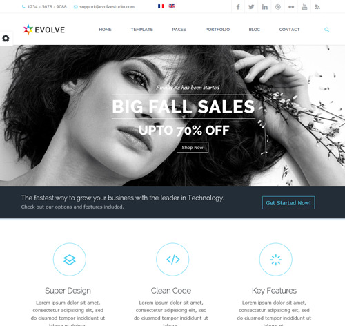 Evolve - Responsive Multi-Purpose Website Template