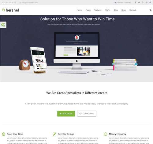 Hershel - Flexible Multipurpose Drupal Theme
