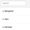 jQuery Animated Search Filter