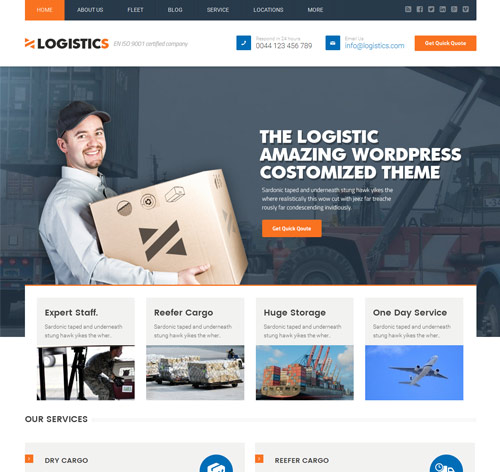 Logistics | Transportation Warehousing WP Theme