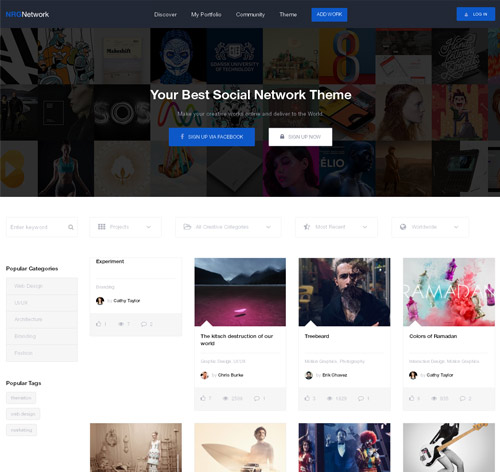 NRGnetwork - Your Powerful Social Network Theme
