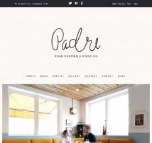 Padre - Cafe & Restaurant WordPress Theme