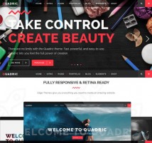 Quadric - A Modern Theme for Creatives