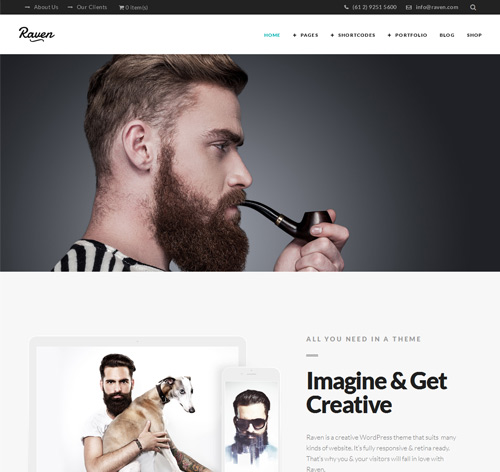 Raven - Minimal WordPress Theme