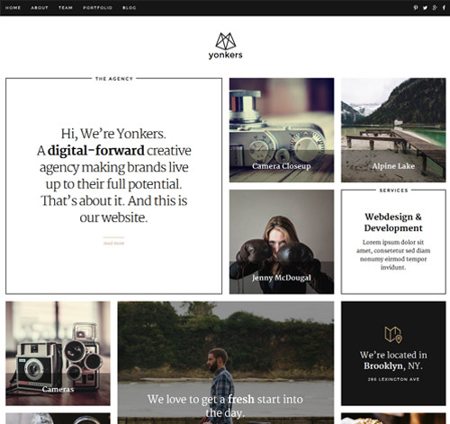 Yonkers - Trendy Portfolio Joomla Template