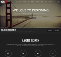 North - One Page Parallax Joomla Template