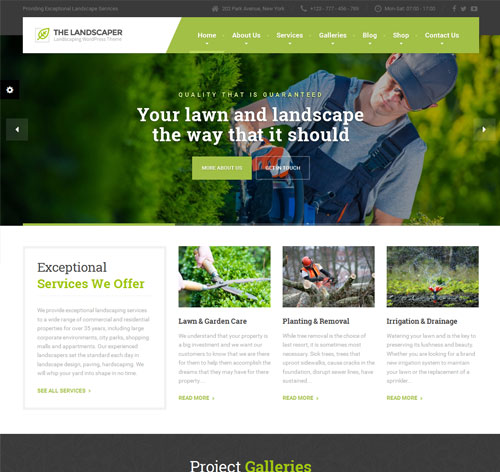 The Landscaper - Lawn & Landscaping WP Theme