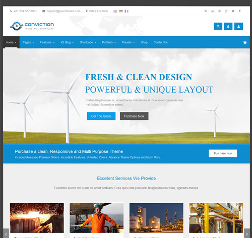 Conviction - Responsive Multi-Purpose Joomla Theme