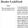 jQuery Lockfixed Plugin