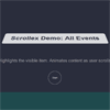 Scrollex : Nifty scroll events for jQuery